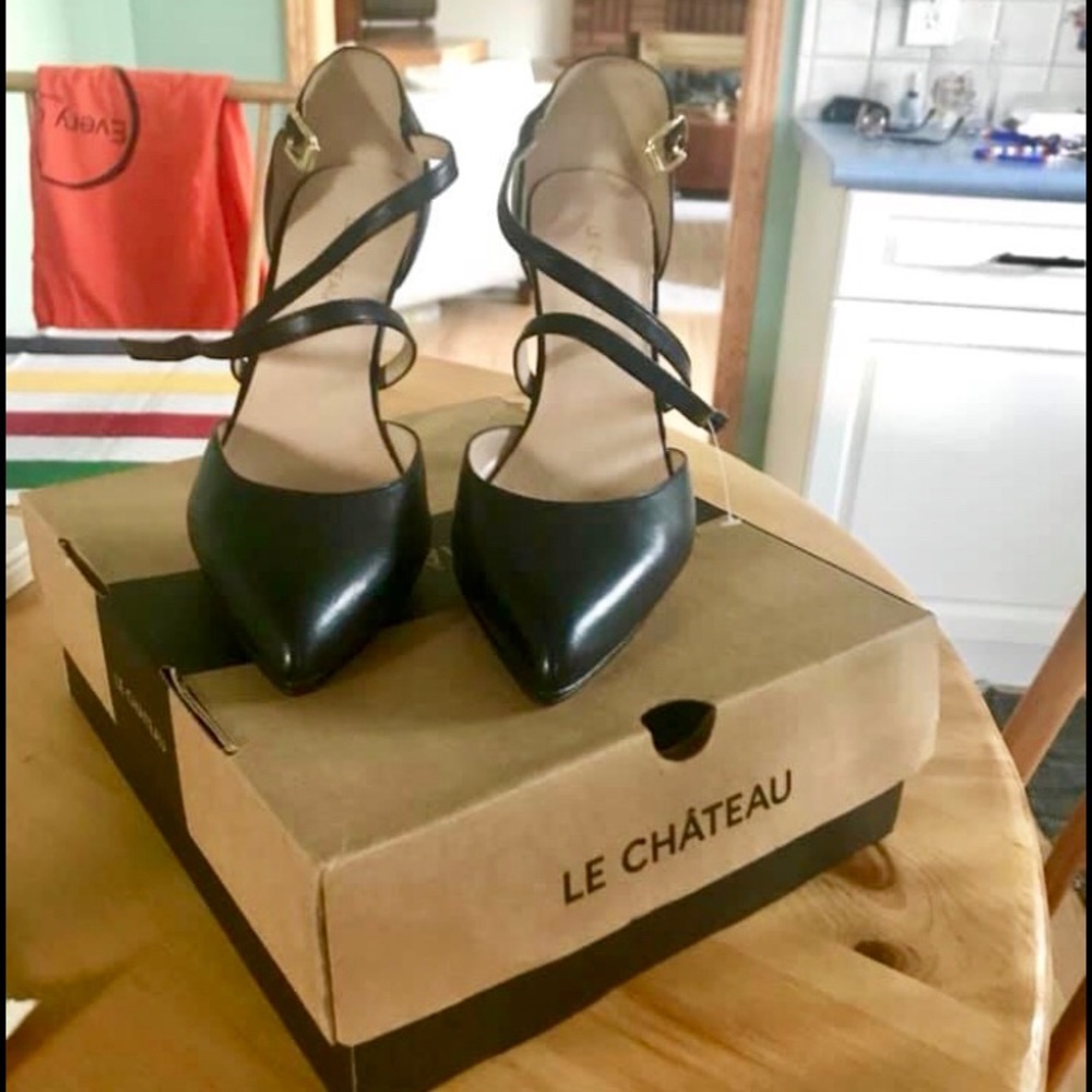 Brand new strappy heels from me chateau